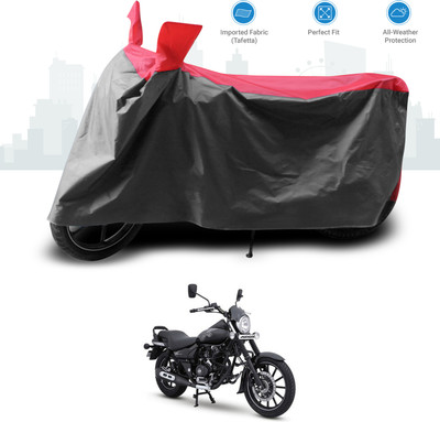 GOSHIV-car and bike accessories Two Wheeler Cover for Bajaj(Avenger 220 DTS-i, Red)