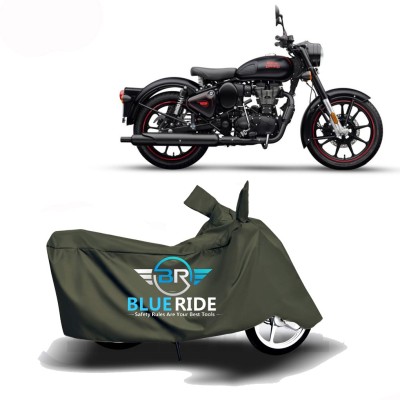 BLUERIDE Two Wheeler Cover for Royal Enfield(Classic 350, Green)