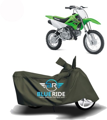 BLUERIDE Two Wheeler Cover for Kawasaki(KLX 110, Green)