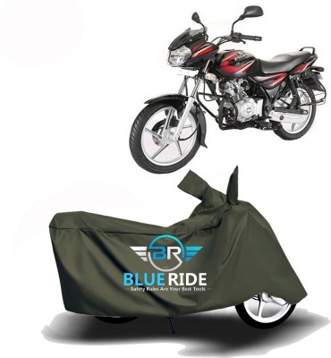 BLUERIDE Two Wheeler Cover for Bajaj(Discover 100 DTS-i, Green)