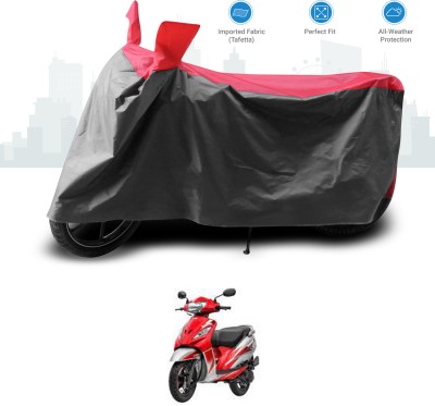 GOSHIV-car and bike accessories Two Wheeler Cover for TVS(Wego, Red)