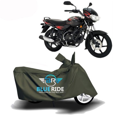 BLUERIDE Two Wheeler Cover for Bajaj(Discover 135, Green)