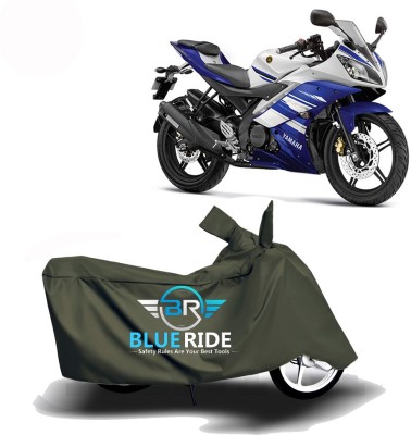 BLUERIDE Two Wheeler Cover for Yamaha(YZF R15 S, Green)