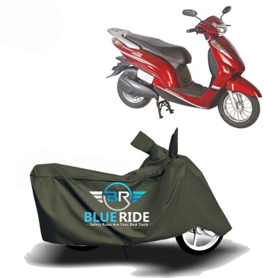 BLUERIDE Two Wheeler Cover for Avon(E Scoot, Green)