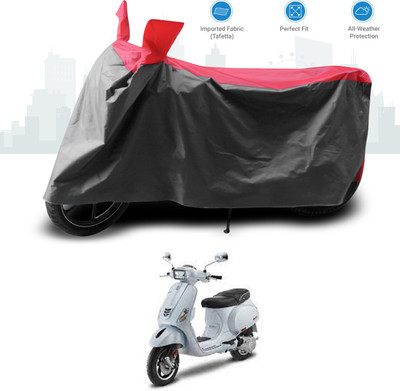 GOSHIV-car and bike accessories Two Wheeler Cover for Piaggio(Vespa SXL, Red)