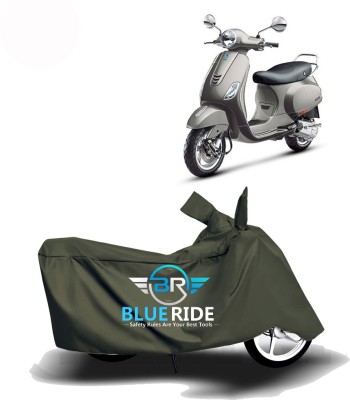 BLUERIDE Two Wheeler Cover for Vespa(Vespa VXL 125, Green)