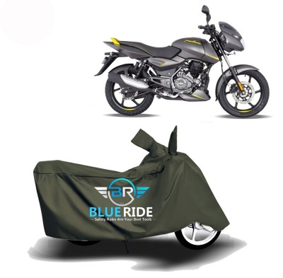 BLUERIDE Two Wheeler Cover for Bajaj(Pulsar 150, Green)