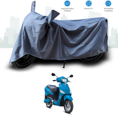 GOSHIV-car and bike accessories Two Wheeler Cover for Hero(Electric Optima, Grey)