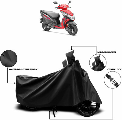 KEDIT Two Wheeler Cover for Universal For Bike(Dio, Black)