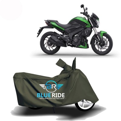 BLUERIDE Two Wheeler Cover for Bajaj(Dominar 400, Green)