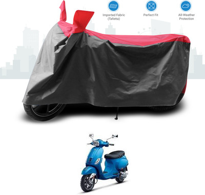 GOSHIV-car and bike accessories Two Wheeler Cover for Piaggio(Vespa SXL 125, Red)