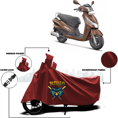 WMIZEXA Waterproof Two Wheeler Cover for Hero(Destini 125, Maroon)