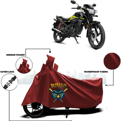 KRYB Waterproof Two Wheeler Cover for Universal For Bike(SP 125, Maroon)