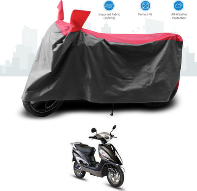 GOSHIV-car and bike accessories Two Wheeler Cover for Hero(Electric Maxi, Red)