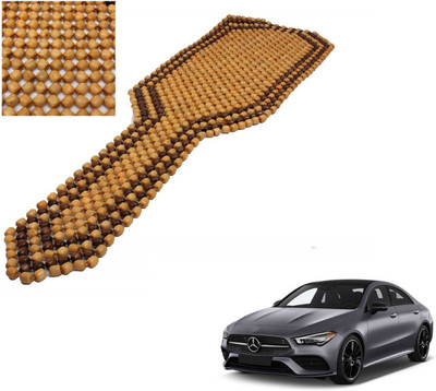 AuTO ADDiCT Wooden Bead Seating Pad For  Mercedes Benz CLA-Class(Front Seats Beige, Brown)