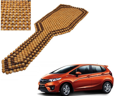 AuTO ADDiCT Wooden Bead Seating Pad For  Honda Jazz 1.5 V i DTEC(Front Seats Beige, Brown)