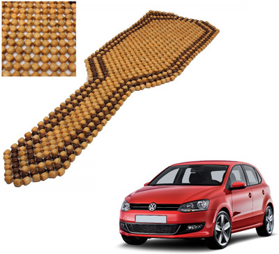 AuTO ADDiCT Wooden Bead Seating Pad For  Volkswagen Polo(Front Seats Beige, Brown)