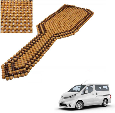 AuTO ADDiCT Wooden Bead Seating Pad For  Nissan Evalia(Front Seats Beige, Brown)