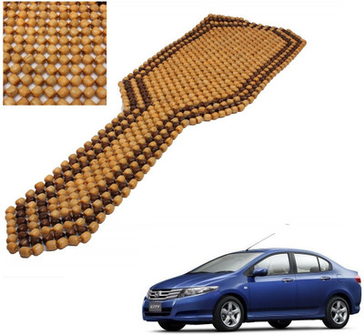 AuTO ADDiCT Wooden Bead Seating Pad For  Honda City i VTEC CVT VX(Front Seats Beige, Brown)