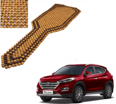 AuTO ADDiCT Wooden Bead Seating Pad For  Hyundai Tucson(Front Seats Beige, Brown)