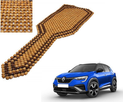 AuTO ADDiCT Wooden Bead Seating Pad For  Renault Kwid 1.0 RXL 02 Anniversary Edition(Front Seats Beige, Brown)