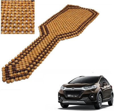AuTO ADDiCT Wooden Bead Seating Pad For  Honda WRV Edge Edition i-DTEC S Diesel(Front Seats Beige, Brown)