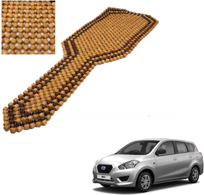 AuTO ADDiCT Wooden Bead Seating Pad For  Datsun Go+(Front Seats Beige, Brown)