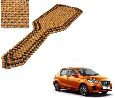 AuTO ADDiCT Wooden Bead Seating Pad For  Datsun Go(Front Seats Brown)