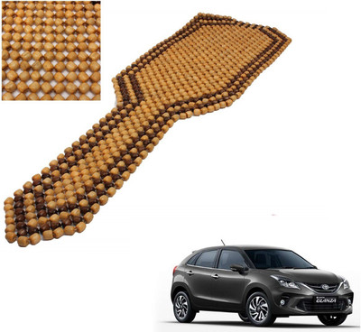 AuTO ADDiCT Wooden Bead Seating Pad For  Toyota Glanza G(Front Seats Beige, Brown)