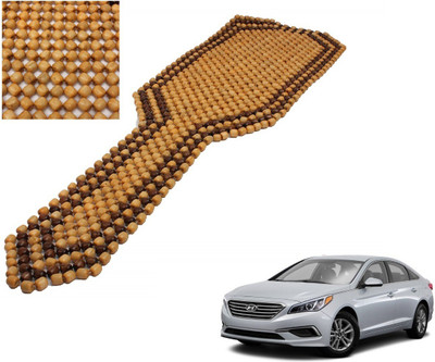 AuTO ADDiCT Wooden Bead Seating Pad For  Hyundai Sonata(Front Seats Beige, Brown)