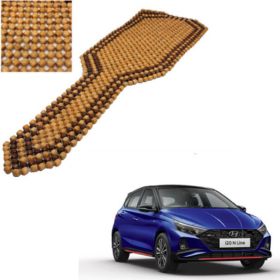 AuTO ADDiCT Wooden Bead Seating Pad For  Hyundai Elite i20 Sportz Plus Dual Tone Petrol(Front Seats Beige, Brown)