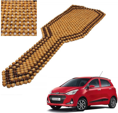 AuTO ADDiCT Wooden Bead Seating Pad For  Hyundai Grand i10(Front Seats Beige, Brown)