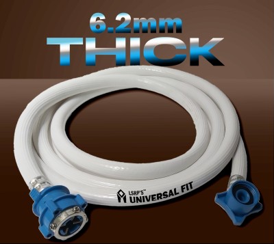 LSRP's Universal Fit (The Rarest Quality 6.2mm Thick) 3 Meter Water Inflow Tube Pipe / Inlet Pipe For Suitable Fully Automatic Top Load & Front Load Washing Machine of IFB, Bosch, LG, Samsung, Whirlpool, Panasonic & Other Brands Hose Pipe(300 cm)