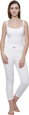 Bodycare Insider Off White Solid Thermal Camisole Women Top Thermal