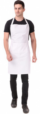 Kodenipr Club Blended Chef's Apron - Free Size(White, Single Piece)