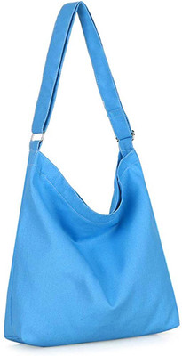Lify Canvas Hobo Bag-Blue Shoulder Bag(Blue, 13 inch)