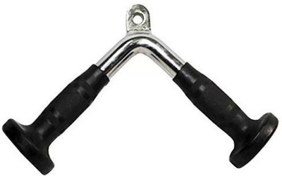HACKERX Gym Steel V-Handle, Triceps V Bar Pro - Grip. Multi-training Bar(Silver, Black)