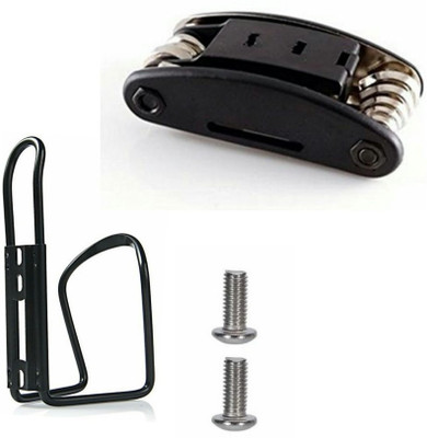 FASTPED Multi-Purpose Mountain Bike Bicycle Repair Tool Kit with Water Bottle Cage Holder Bicycle Bottle Holder