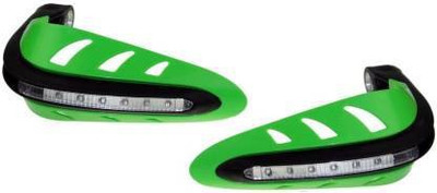 AOWBIKES LED HANDLE BAR HAND GUARD GRREN Handlebar Hand Guard(Universal For Bike)