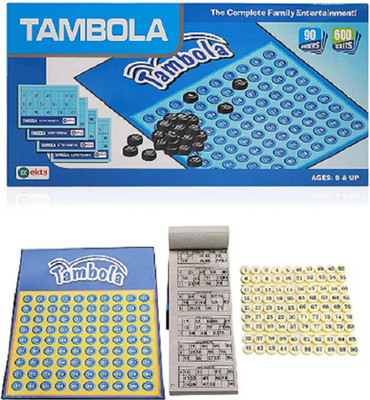 Kidzjoy ambola Board Game | Complete Family Entertainment Board Game | Tambola Set with 600 Tickets Party & Fun Games Board Game Party & Fun Board Game