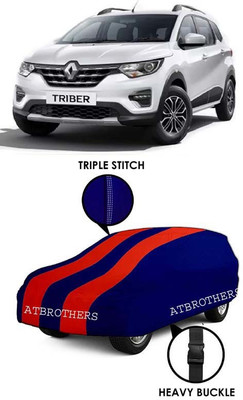 ATBROTHERS Car Cover For Renault Triber (Without Mirror Pockets)(Blue, Red)