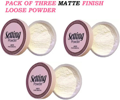 MYEONG NEW PROFESSIONAL OIL-CONTROL MATTE FINISH FACE LOOSE POWDER Compact(WHITE, 30 g)