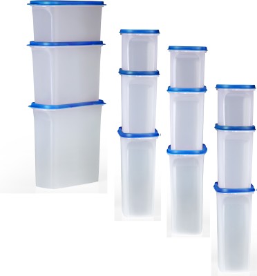 Derani Jethani Plastic Grocery Container  - 1000 ml, 1500 ml, 2000 ml(Blue)