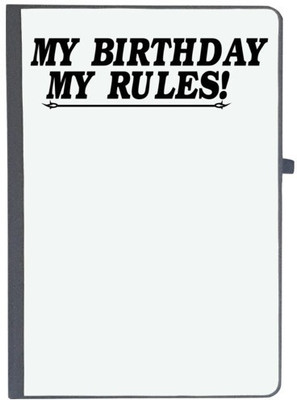 UDNAG Handcrafted Gift A5 Diary Ruled 80 Pages(Black)