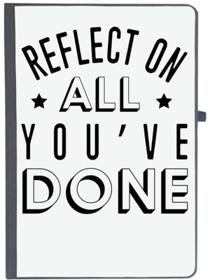 UDNAG Handcrafted Gift A5 Diary Ruled 80 Pages(Black)