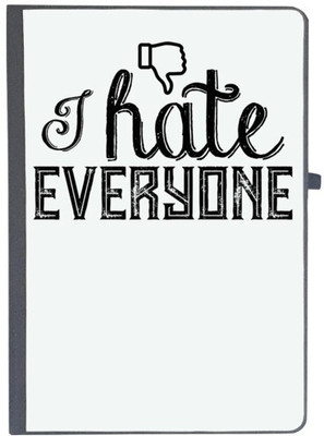 UDNAG Handcrafted Gift A5 Diary Ruled 80 Pages(Black)