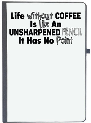 UDNAG Handcrafted Gift A5 Diary Ruled 80 Pages(Black)