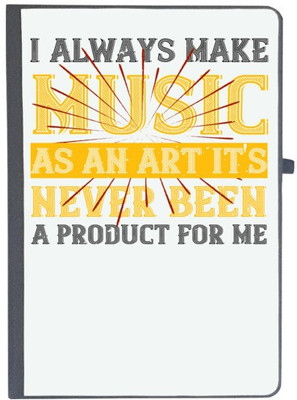 UDNAG Handcrafted Gift A5 Diary Ruled 80 Pages(Black)
