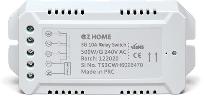 TATA POWER EZ HOME Wifi Smart Switch Convertor, 10A 3 Channel Retrofittable, Track Power Usage Smart Switch