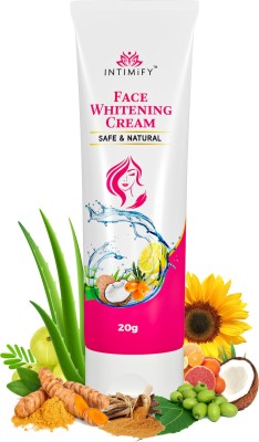 INTIMIFY Face Brightening & Whitening Cream, Skin Lightening Cream with Glutathione(20 g)